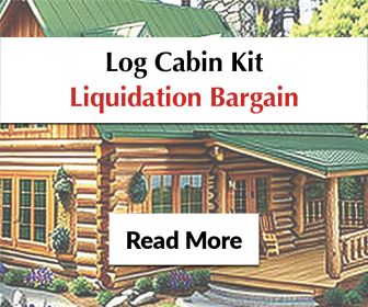 80% OFF LOG CABIN KITS