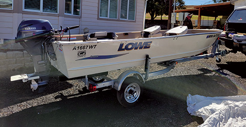 2014 16’ LOWE FISHING BOAT