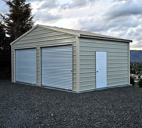 METAL SHOPS, GARAGES & PORTABLE STORAGE SHEDS