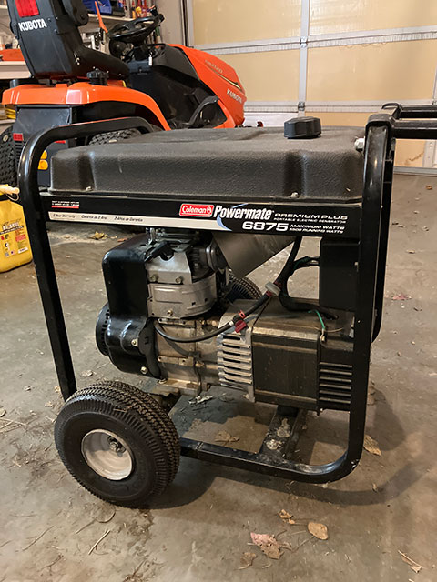 COLEMAN POWERMATE PORTABLE ELECTRIC GENERATOR