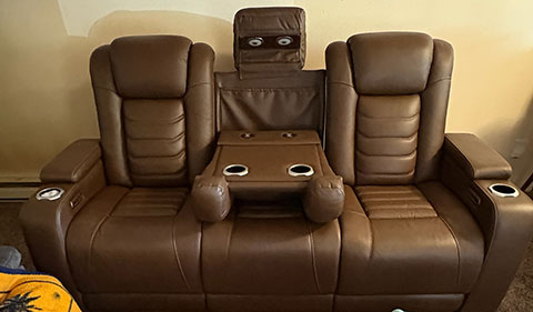 NEW ASHLEY HIGH IMPACT POWER RECLINING SOFA NEW ASHLEY HIGH IMPACT POWER RECLINING SOFA