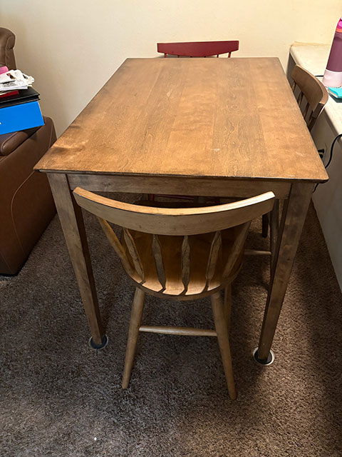 DARKWOOD COUNTER HEIGHT TABLE DARKWOOD COUNTER HEIGHT TABLE