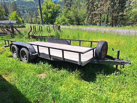 1999 FLATBED TRAILER 16’ BUMPER PULL 1999 FLATBED TRAILER 16’ BUMPER PULL