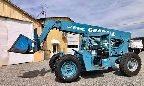 1997 GRADALL 534C 6K TELEHANDLER FORKLIFT 1997 GRADALL 534C 6K TELEHANDLER FORKLIFT