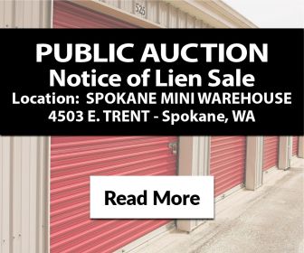 SPOKANE MINI WAREHOUSE - PUBLIC AUCTION