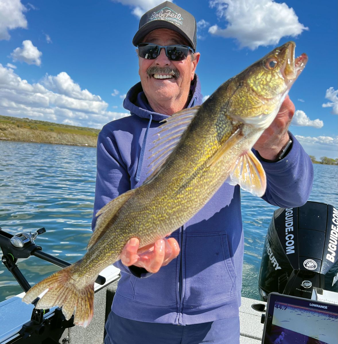 Dave Graybill with the Lind Coulee walleye.