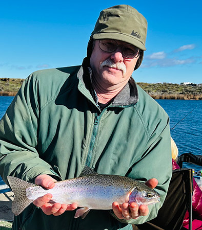 rainbow caught at Burke Lake