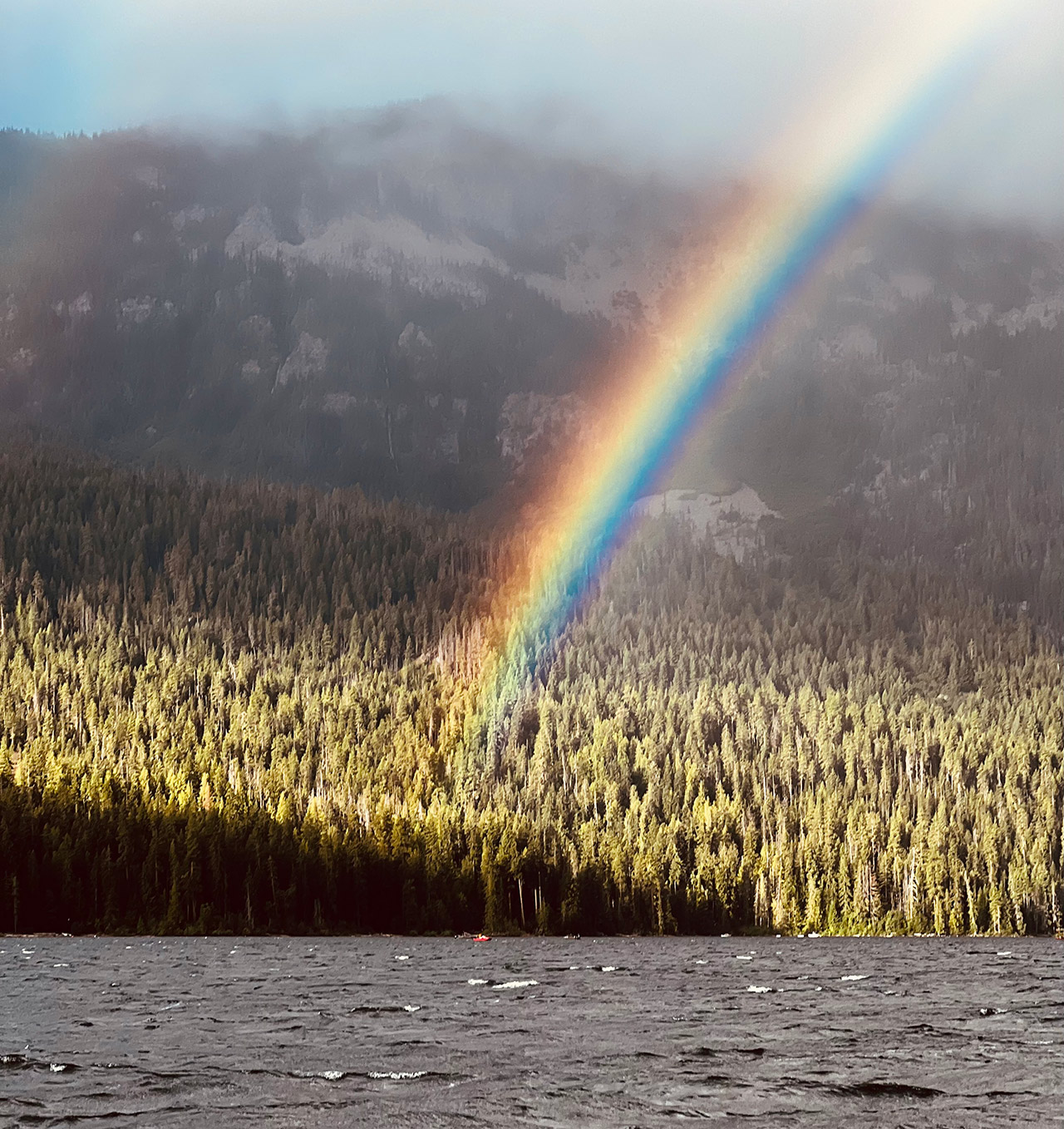 This week's photo was taken during a stormy day on the lake last year.