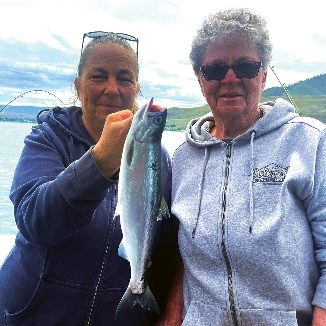 This week's photo is of Christine and her Mom Brenda on Lake Chelan