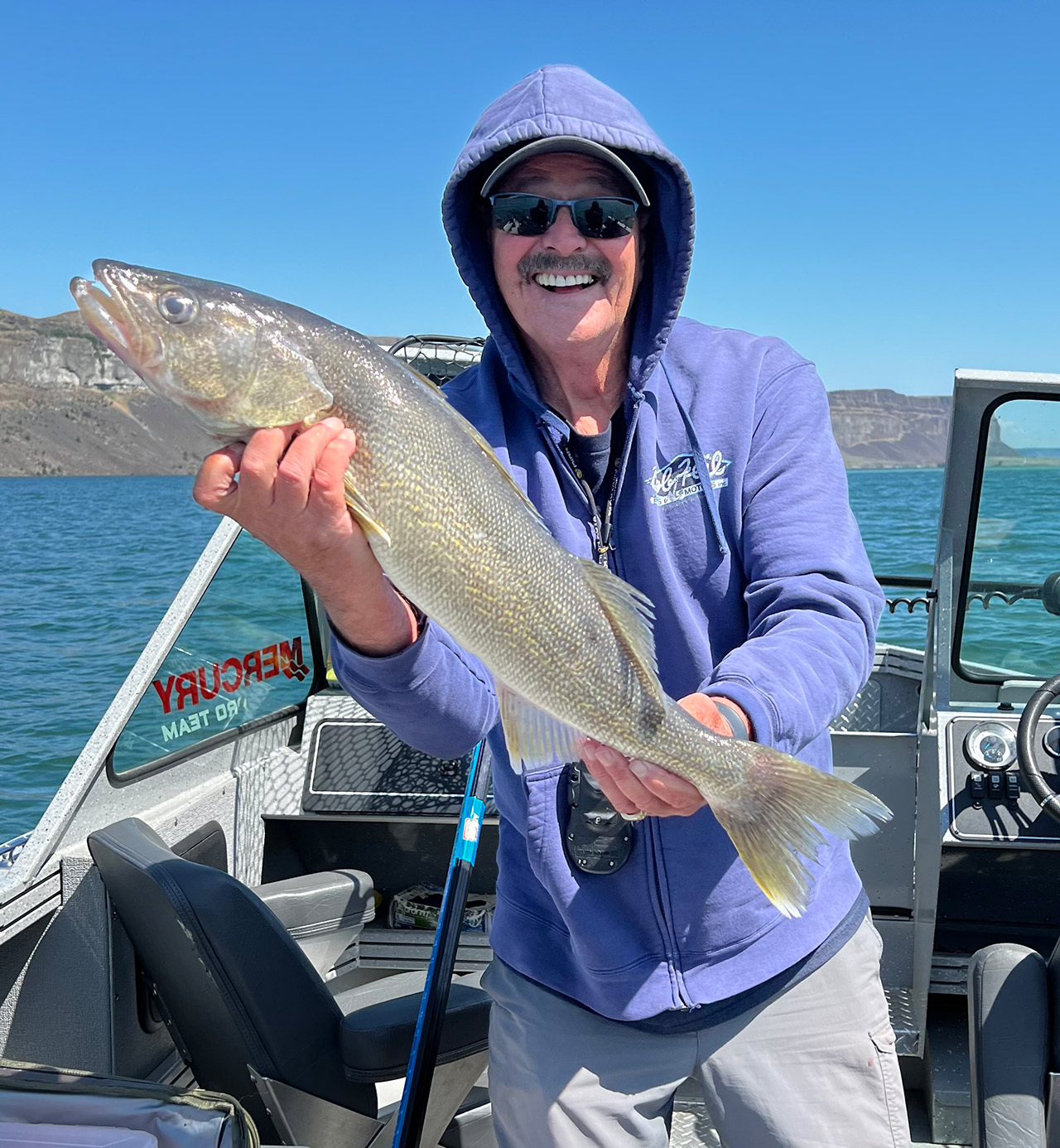 This week's photo is of the 25-inch walleye we released.