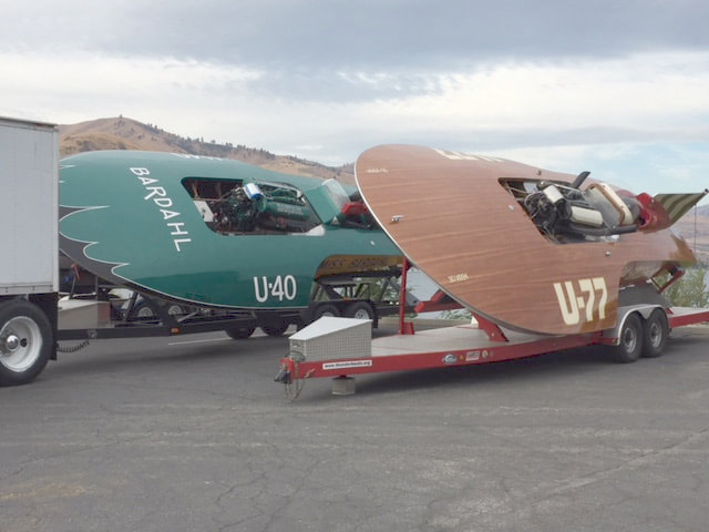 ee a fleet of nostalgic boats from the Hydroplane & Raceboat Museum in Seattle at Mahogany & Merlot. Mahogany & Merlot photo