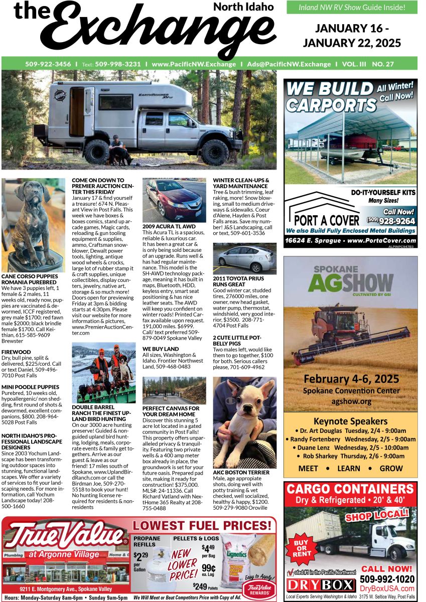 Front Cover of the North Idaho edition of the Exchange