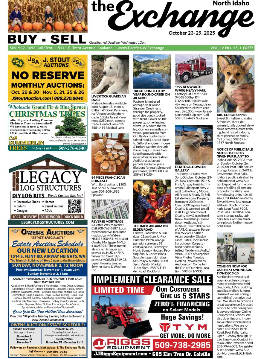 Front Cover of the North Idaho edition of the Exchange