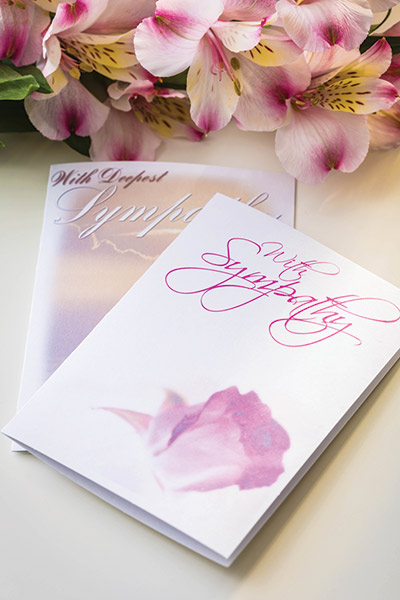 photo of sympathy card